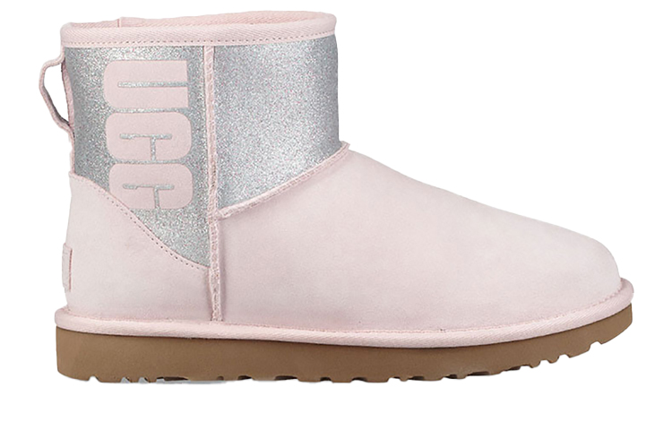 (W) UGG Classic Mini Sparkle Fleece Lined Pink 圖 2