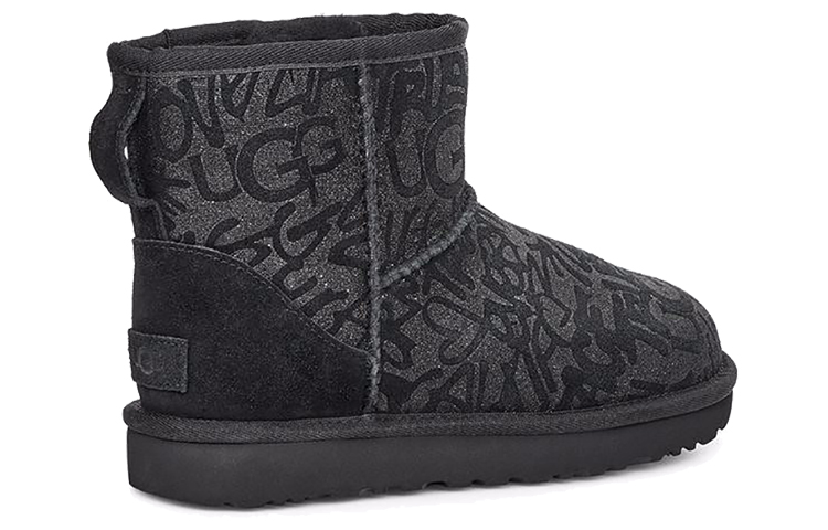 Lookbook (W) UGG クラシックミニ スパークルグラフィティ 1107034-BLK