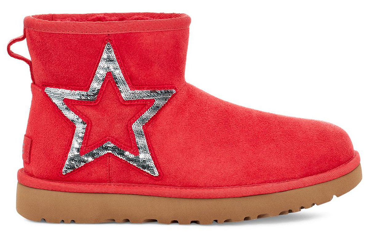 (W) UGG Classic Mini Star Snow Boots Red 圖 2