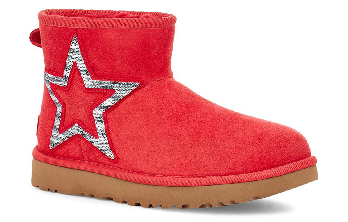 (W) UGG Classic Mini Star Snow Boots Red 圖 3