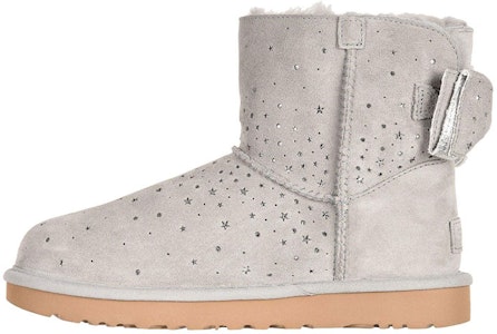UGG 經典迷你 Stargirl Bow Port 舒適耐磨 短筒 雪地靴 女款 灰色 Buy UGG 經典迷你 Stargirl Bow Port 舒適耐磨 短筒 雪地靴 女款 灰色