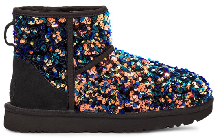 Order (W) Botas Nieve Negras UGG Classic Mini Stellar Sequin 1112515-BLK