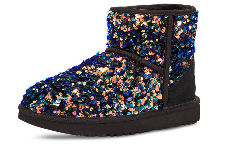 Lookbook (W) Botas Nieve Negras UGG Classic Mini Stellar Sequin 1112515-BLK