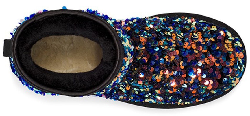 UGG經典迷你閃耀亮片 加絨雪地靴 星星款 女款 黑色 Purchase UGG經典迷你閃耀亮片 加絨雪地靴 星星款 女款 黑色