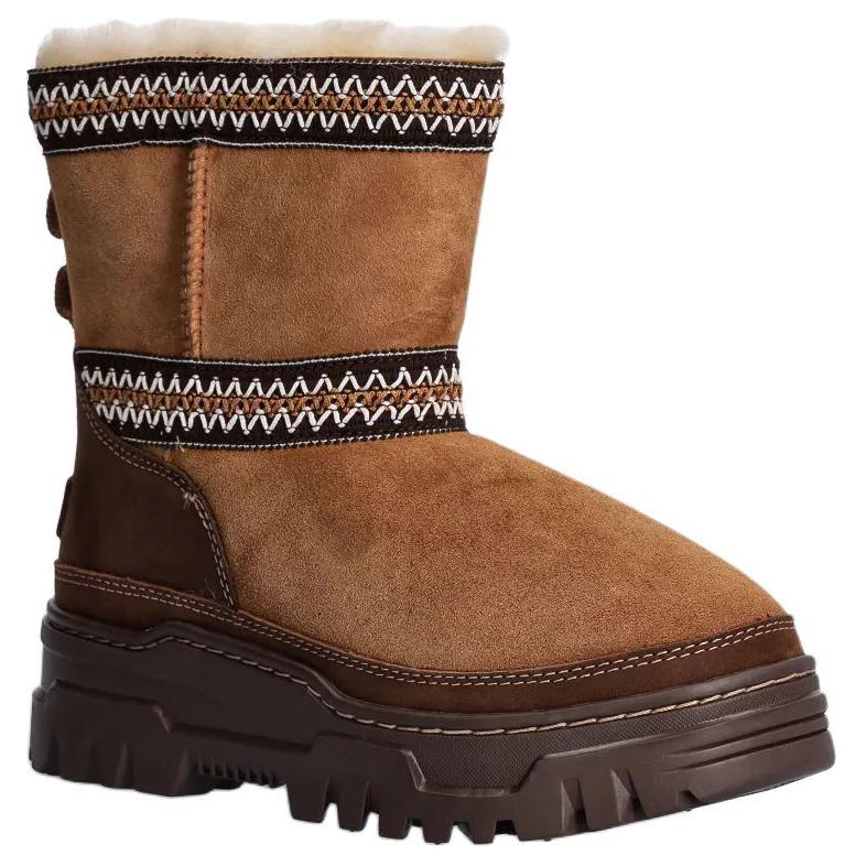 Lookbook (W) UGG クラシック ミニ トレイルゲーザーブーツ チェスナット 1158322-CHE