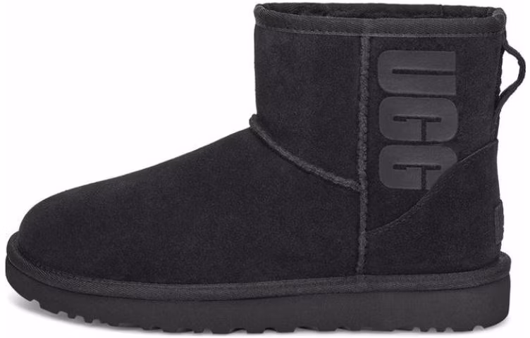 women-ugg-classic-mini-black-comfort-warmth-short-mid-calf-snow-boot-1108231-blk