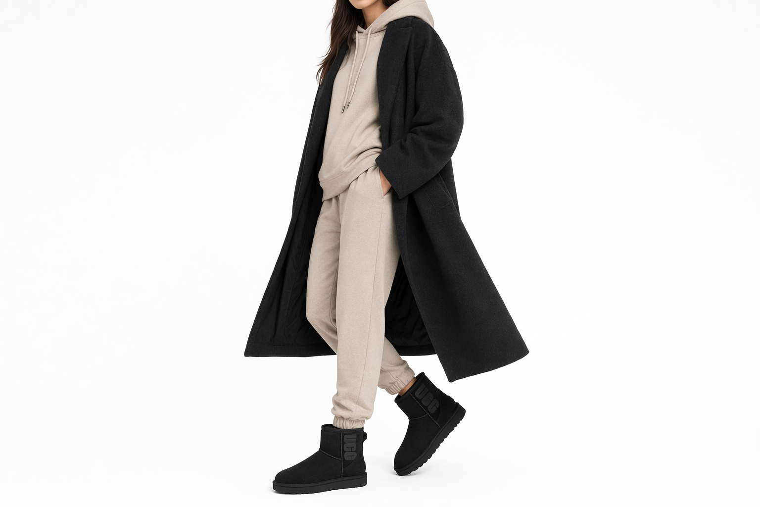 Order (W) UGG 클래식 미니 러버 로고 "블랙" 1108231-BLK
