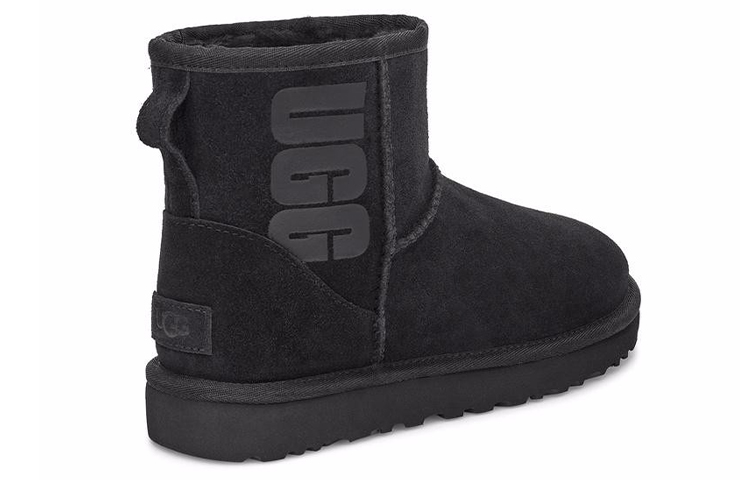 Shop (W) UGG 클래식 미니 러버 로고 "블랙" 1108231-BLK