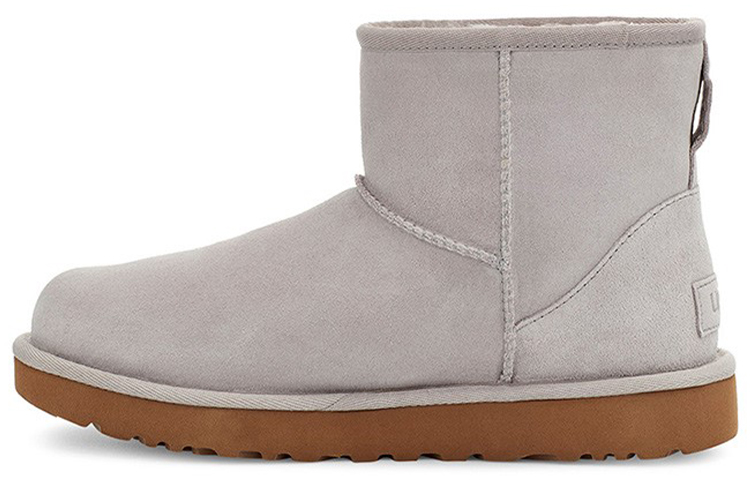 (Women) UGG Classic Mini UGG Rubber Logo 'Feather' 1108231-FEA