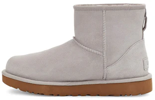 (Women) UGG Classic Mini UGG Rubber Logo 'Feather' 1108231-FEA (Women) UGG Classic Mini UGG Rubber Logo 'Feather' 1108231-FEA