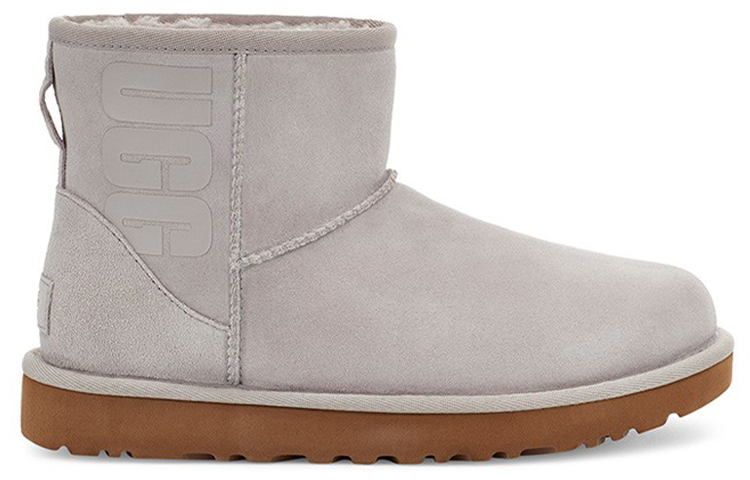 Order (Women) UGG Classic Mini UGG Rubber Logo 'Feather' 1108231-FEA