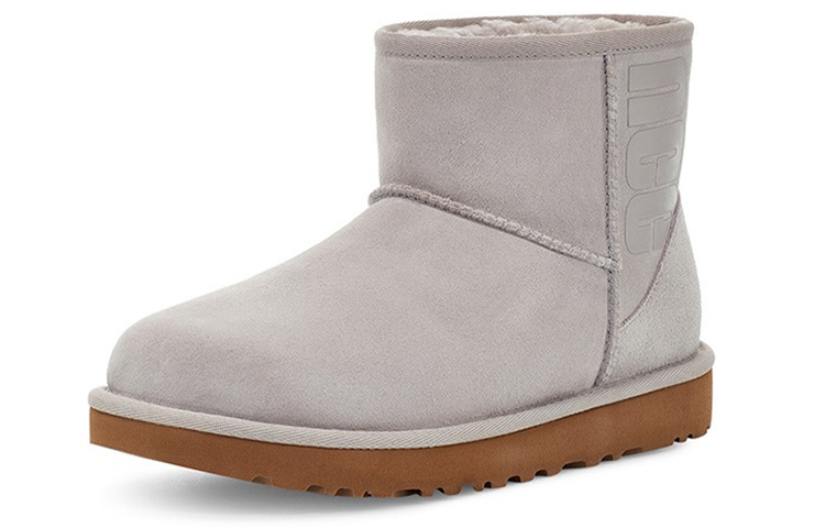 Lookbook (Women) UGG Classic Mini UGG Rubber Logo 'Feather' 1108231-FEA