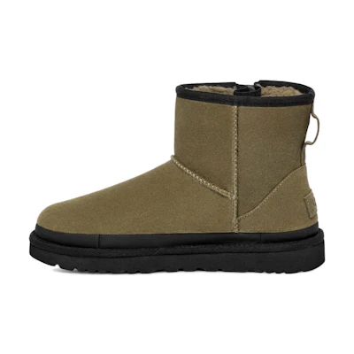 (W) UGG Classic Mini Zipper Tape Logo 'Burnt Olive'