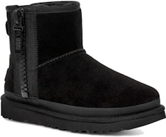 UGG 絨面 圓頭拉鍊 短筒 靴子 女款 黑色 Order UGG 絨面 圓頭拉鍊 短筒 靴子 女款 黑色
