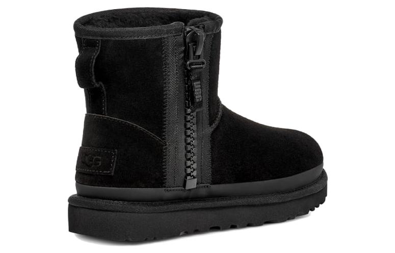Lookbook (W) Bota UGG Classic Mini Zipper Tape Logo 'Negro'. 1144034-BLK
