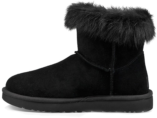 women-ugg-classic-novelty-milla-comfort-fleece-lined-warm-short-boot-black-1018303-blk