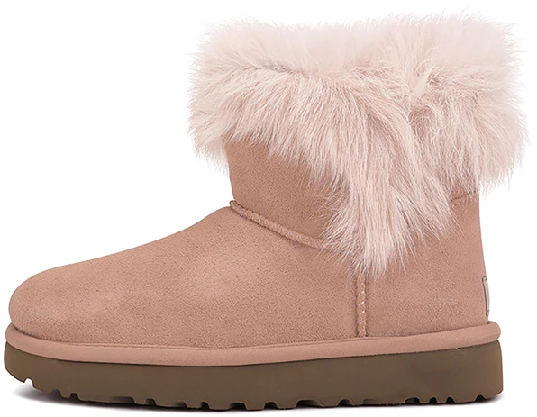 Women UGG Classic Novelty Milla Pink Fluff Comfort Warmth Short