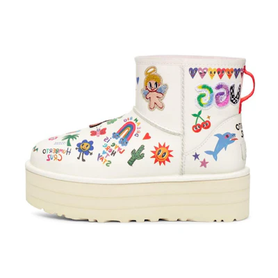 (W) UGG Classic Platform Boot 'Pop Sketch'