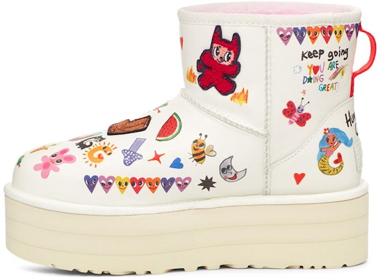 (Women) UGG Classic Platform Boot 'Pop Sketch' 1153065-WHT Order (Women) UGG Classic Platform Boot 'Pop Sketch' 1153065-WHT