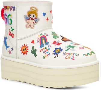 UGG PU 圓頭舒適 短筒 雪地靴 女款 白色 Lookbook UGG PU 圓頭舒適 短筒 雪地靴 女款 白色