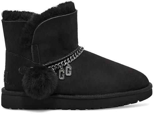 (W) UGG Clásico Charm Mini Forrado de Lana Negro 1112493-BLK Order (W) UGG Clásico Charm Mini Forrado de Lana Negro 1112493-BLK