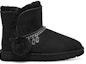 Order (W) UGG Clásico Charm Mini Forrado de Lana Negro 1112493-BLK
