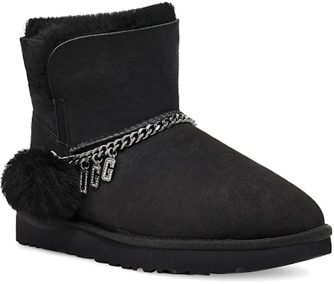 (W) UGG Clásico Charm Mini Forrado de Lana Negro 1112493-BLK Lookbook (W) UGG Clásico Charm Mini Forrado de Lana Negro 1112493-BLK