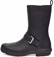 (Women) UGG Classic Short 'Black Waterproof Leather' 1120783-BLLE