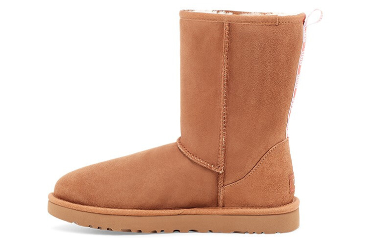 Buy UGG經典短版 羊皮 百搭時尚 中筒 雪地靴 女款 栗子色