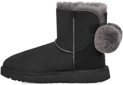 (W) UGG Mini Bailey Fuzzy Bow 'Hitam' 1132018-BLK Buy (W) UGG Mini Bailey Fuzzy Bow 'Hitam' 1132018-BLK