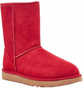 UGG 經典短筒 絨面 舒適加絨保暖 中筒 雪地靴 女款 紅色 Lookbook UGG 經典短筒 絨面 舒適加絨保暖 中筒 雪地靴 女款 紅色