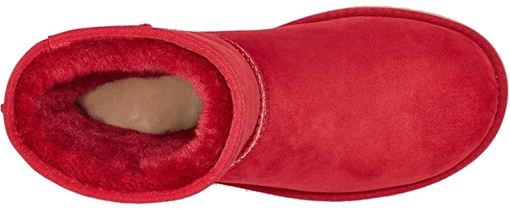 UGG 經典短筒 絨面 舒適加絨保暖 中筒 雪地靴 女款 紅色 Shop UGG 經典短筒 絨面 舒適加絨保暖 中筒 雪地靴 女款 紅色