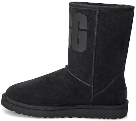 (W) UGG クラシックショート ラバーロゴ スノーブーツ (ブラック) 1108230-BLK Buy (W) UGG クラシックショート ラバーロゴ スノーブーツ (ブラック) 1108230-BLK