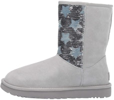 (Women) UGG Classic Short 'Sequin Stars Grey' 9333160-GREY (Women) UGG Classic Short 'Sequin Stars Grey' 9333160-GREY