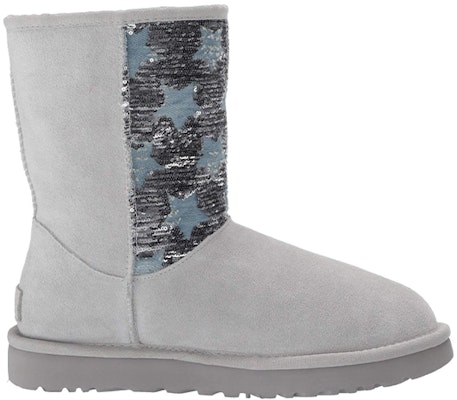 (Women) UGG Classic Short 'Sequin Stars Grey' 9333160-GREY Order (Women) UGG Classic Short 'Sequin Stars Grey' 9333160-GREY