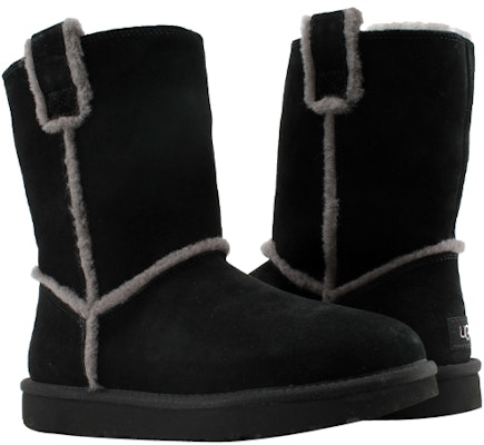 (Women) UGG Classic Short Spill Seam 1098078-BLK Shop (Women) UGG Classic Short Spill Seam 1098078-BLK