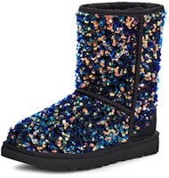 (W) UGG クラシックショート スパンコールブーツ (黒/青) 1112514-BLK Lookbook (W) UGG クラシックショート スパンコールブーツ (黒/青) 1112514-BLK