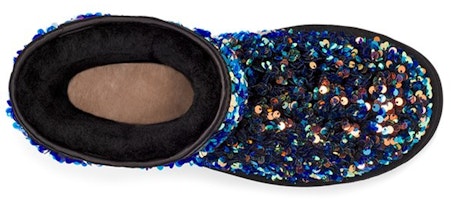 (W) UGG クラシックショート スパンコールブーツ (黒/青) 1112514-BLK Purchase (W) UGG クラシックショート スパンコールブーツ (黒/青) 1112514-BLK