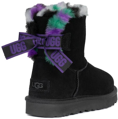 (W) UGG But Mini Bailey Bow Plaid Punk 'Hitam Ungu' 1130594-BLK Lookbook (W) UGG But Mini Bailey Bow Plaid Punk 'Hitam Ungu' 1130594-BLK