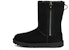 (Women) UGG Classic Short Zip 'Black' 1153490-BLK