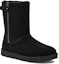Lookbook (Women) UGG Classic Short Zip 'Black' 1153490-BLK