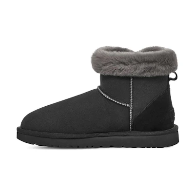 (W) UGG Classic Heritage Fluff 'Black'