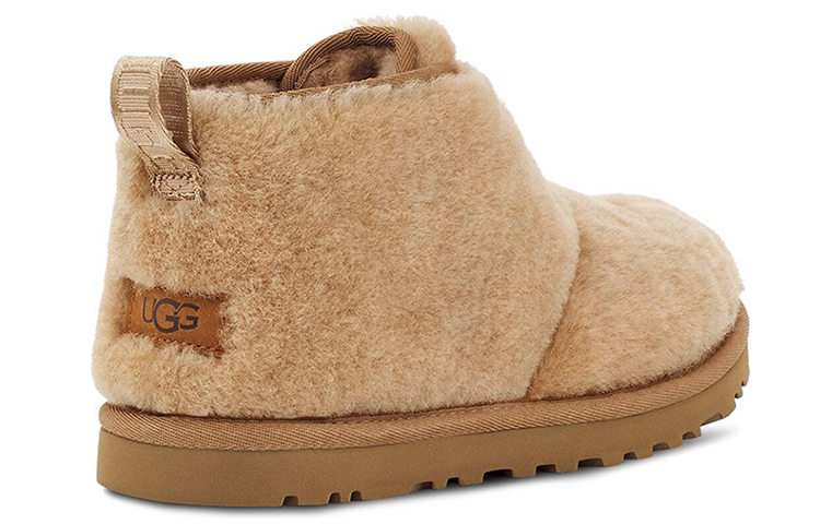 Lookbook UGG 平底復古 短筒 雪地靴 女款 栗色