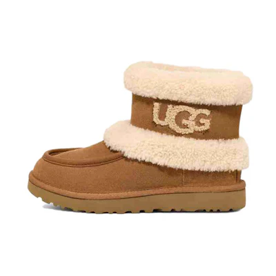 (W) UGG Classic Ultra Mini Fluff 'Chestnut'