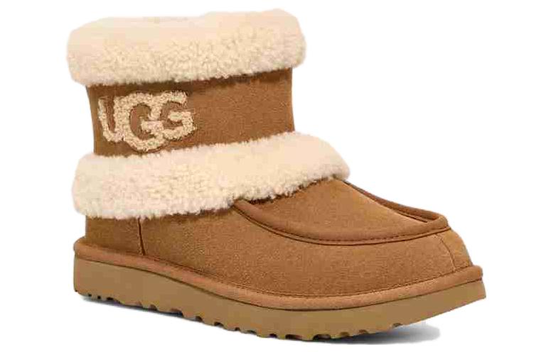 Lookbook (W) UGG Klasik Ultra Mini Fluff 'Chestnut' 1145410-CHE