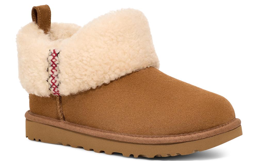 Order UGG 羊皮 圓頭套筒 短筒 雪地靴 女款 栗子色