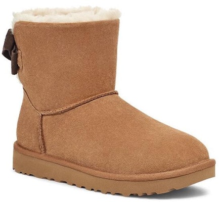 (Women) UGG Mini Bailey Suede Bow for 'Chestnut' 1153514-CHE Order (Women) UGG Mini Bailey Suede Bow for 'Chestnut' 1153514-CHE