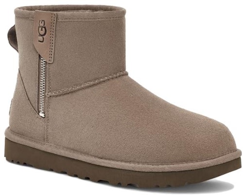 (W) UGG Classic Mini Bailey Zip 'Beige Gris' 1151230-SKP Lookbook (W) UGG Classic Mini Bailey Zip 'Beige Gris' 1151230-SKP