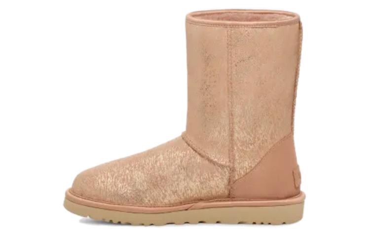 Buy UGG 絨面 圓頭套筒 矮筒 雪地靴 女款 淺棕色