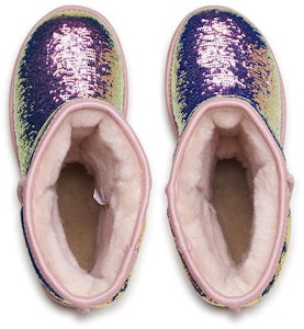 UGG 經典短筒宇宙閃片雪地靴 女款 玫瑰金色 Lookbook UGG 經典短筒宇宙閃片雪地靴 女款 玫瑰金色